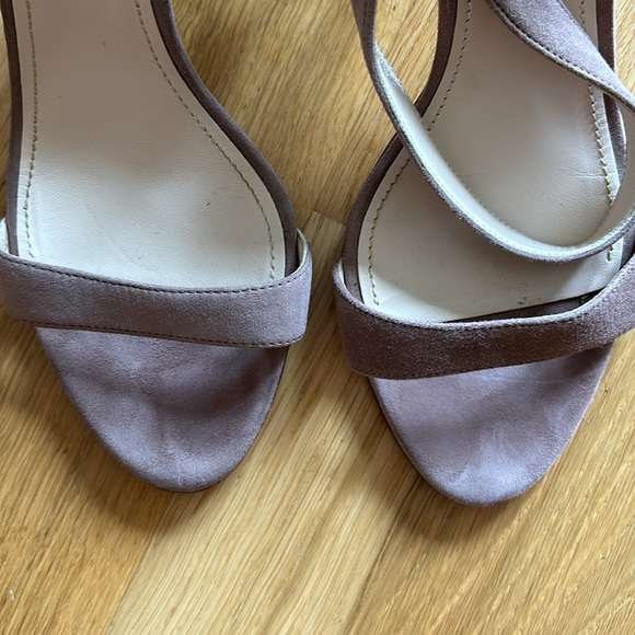 PRADA BLUSH SUEDE HEEL SANDAL - Picture 4 of 12